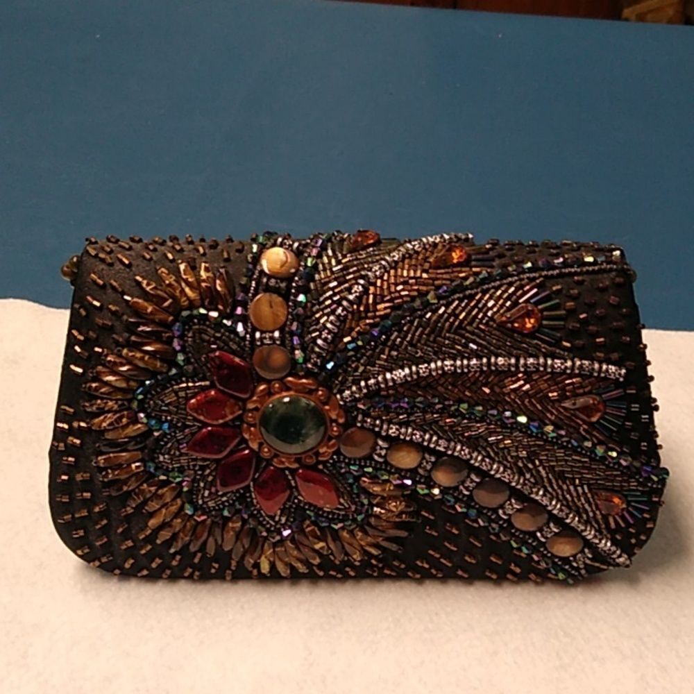 Ohh Ashley Beaded Embellished Clutch/Shoulder/Crossbody Bag Prom Wedding